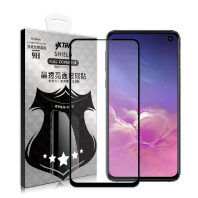 VXTRA 全膠貼合 三星 Samsung Galaxy S10e 滿版疏水疏油9H鋼化頂級玻璃膜(黑)