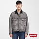 Levis 男款 Stay Loose 復古寬鬆版牛仔外套 創新寒麻纖維 Sherpa棉花絨 淺灰 product thumbnail 1