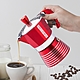 《PEDRINI》Infinity義式摩卡壺(紅3杯) | 濃縮咖啡 摩卡咖啡壺 product thumbnail 2