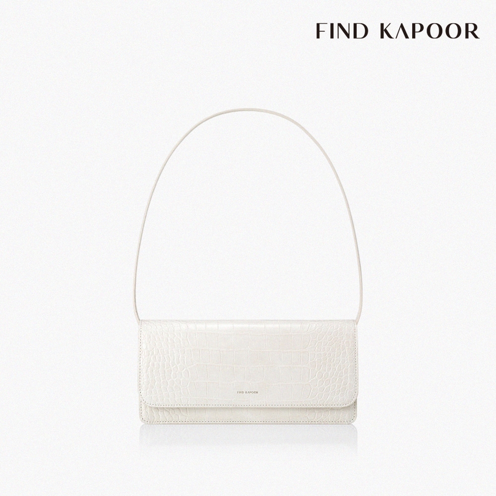 FIND KAPOOR PATTI 26 鱷魚壓紋紋系列 肩背包- 奶油白