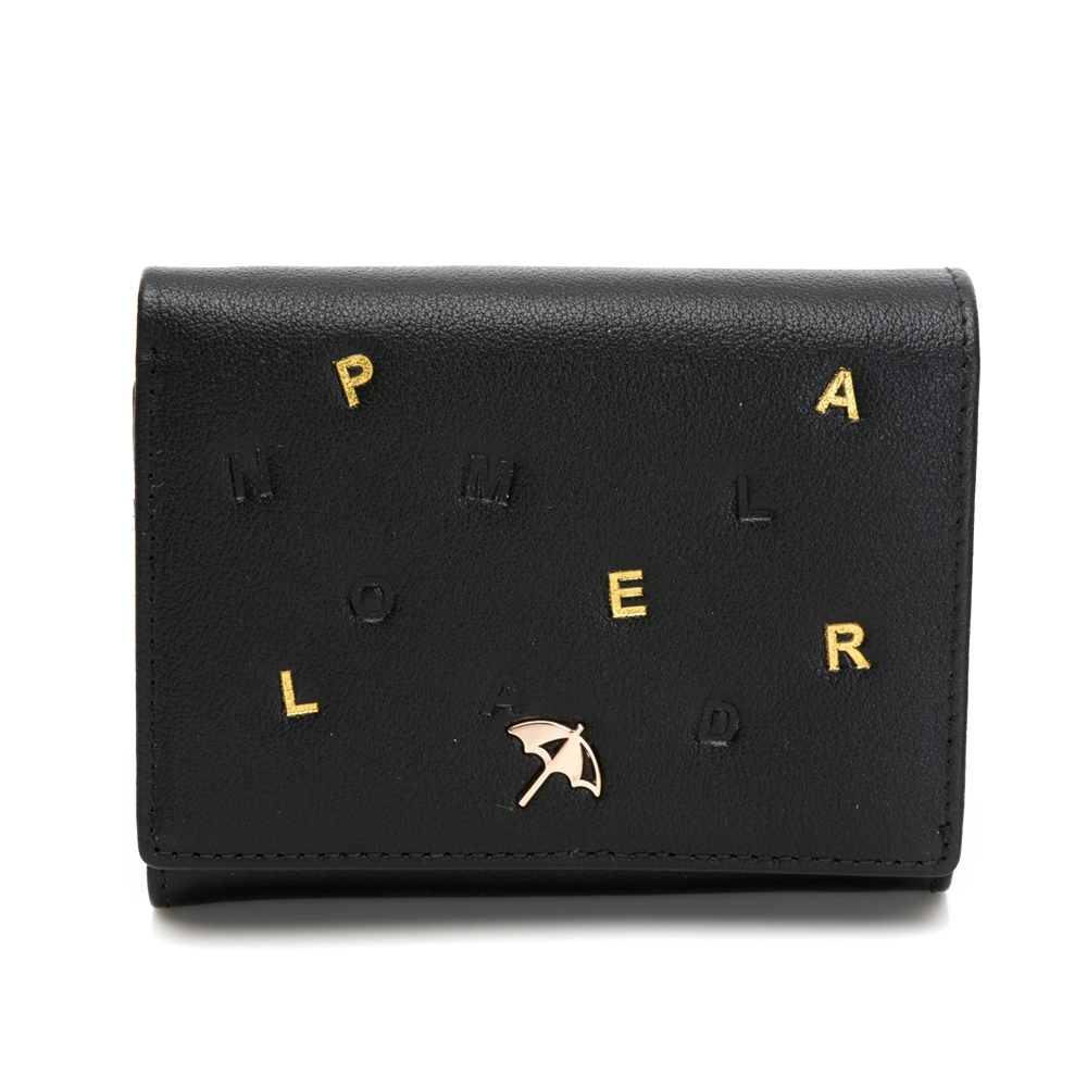 Arnold Palmer- 短夾 金色字母系列-黑色 product image 1