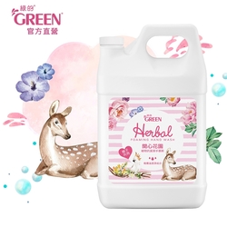 綠的GREEN 植物抗菌潔手慕斯加侖桶-開心花園3800ml