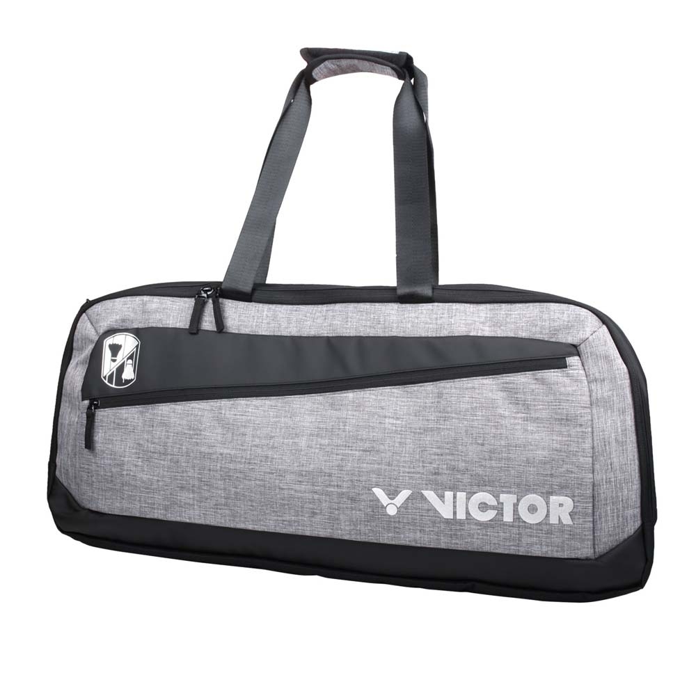 VICTOR 6支裝矩形包-拍包袋 羽毛球 裝備袋 肩背包 手提袋 羽球 勝利 BR3622HC 灰黑銀