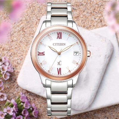 CITIZEN星辰 xC系列 亞洲限定 光動能氣質羅馬腕錶 禮物推薦 畢業禮物 32mm/EO1234-51A