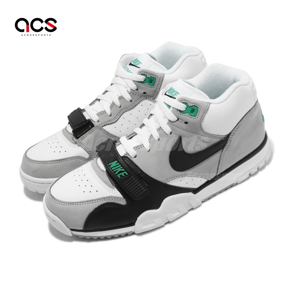 Nike 休閒鞋 Air Trainer 1 男鞋 灰 黑 綠 葉綠素 Chlorophyll 復刻 訓練鞋 DM0521-100