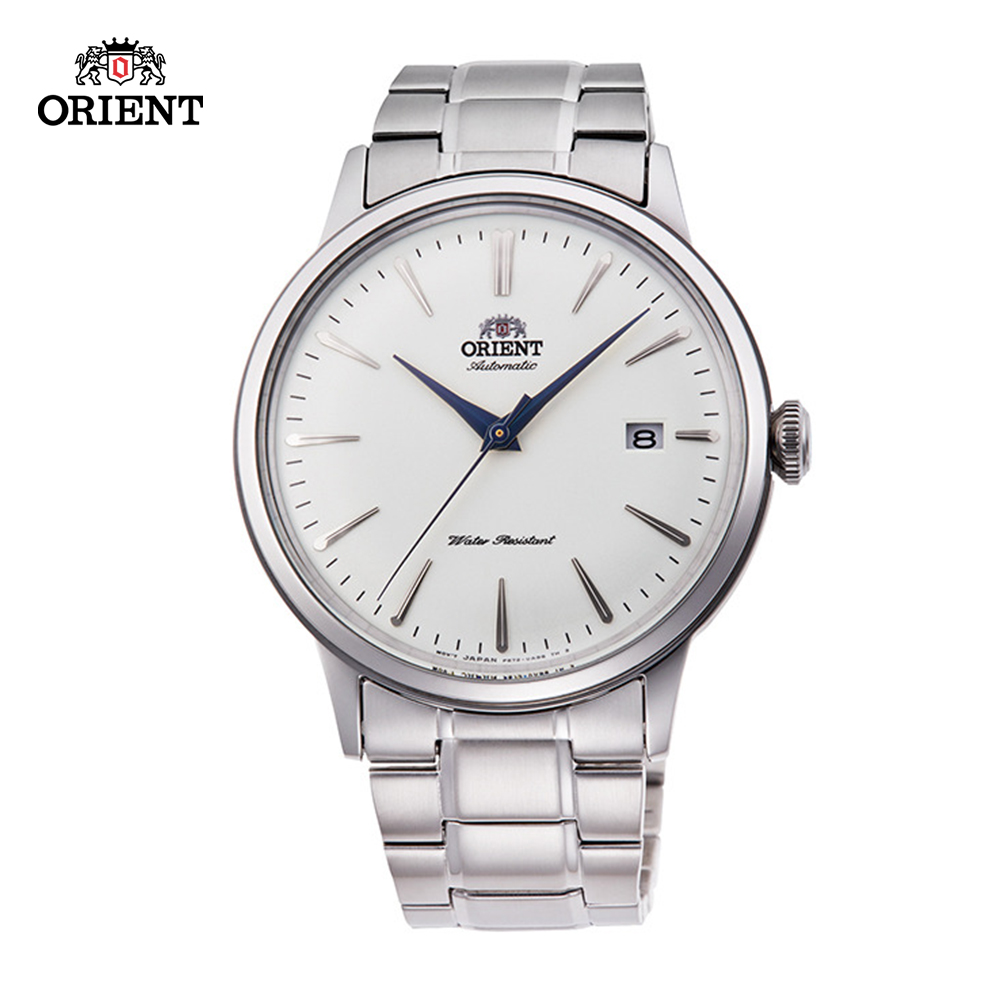 ORIENT 東方錶 DATEⅡ系列 機械錶 鋼帶款 白色 RA-AC0005S