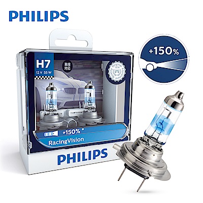 PHILIPS 飛利浦車燈 極速競技光RV+150%(兩入)