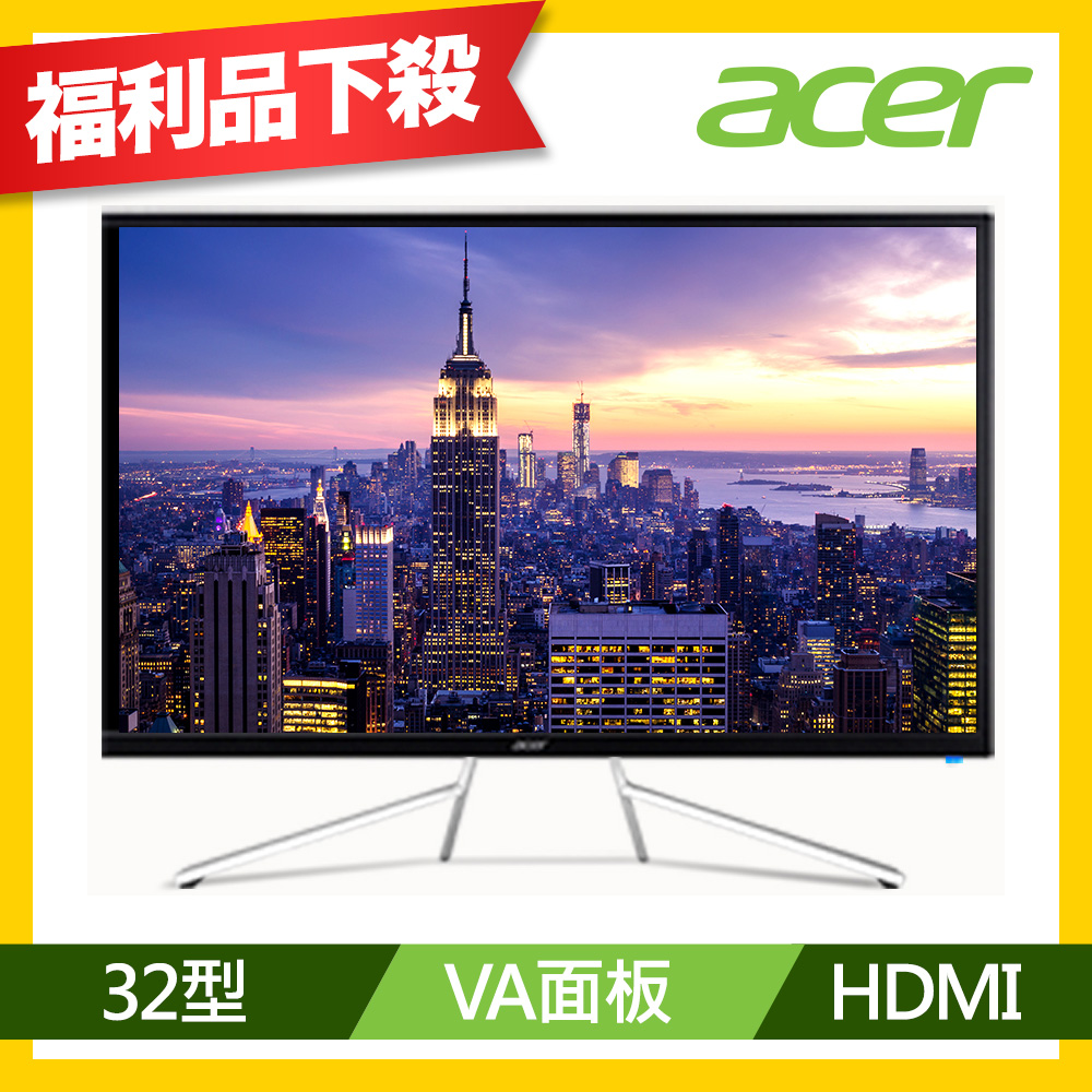 Acer ET322QK 32型 VA窄邊框電腦螢幕 福利品