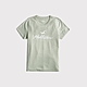 Hollister 海鷗 HCO 熱銷印刷文字海鷗圖案短袖T恤(女)-淡綠色 product thumbnail 1