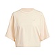 Adidas ESS T-shirt [IS2751] 女 短袖 上衣 T恤 亞洲版 休閒 簡約 寬鬆 棉質 三葉草 杏 product thumbnail 1