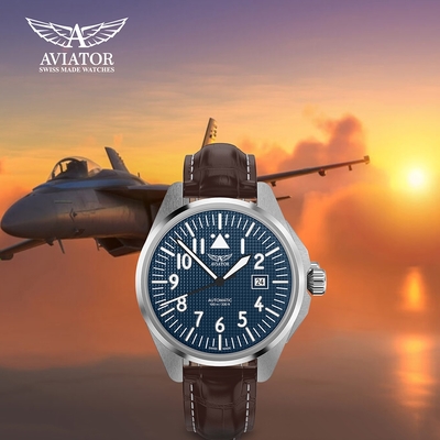 AVIATOR 飛行員 AIRACOBRA P43 飛行風格 機械錶 男錶 手錶-V.3.39.0.334.4