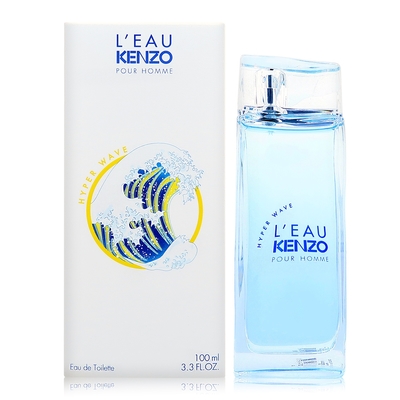 [即期品] KENZO HYPER WAVE 活力海浪男性淡香水 100ML 效期至2026.03 (平行輸入)