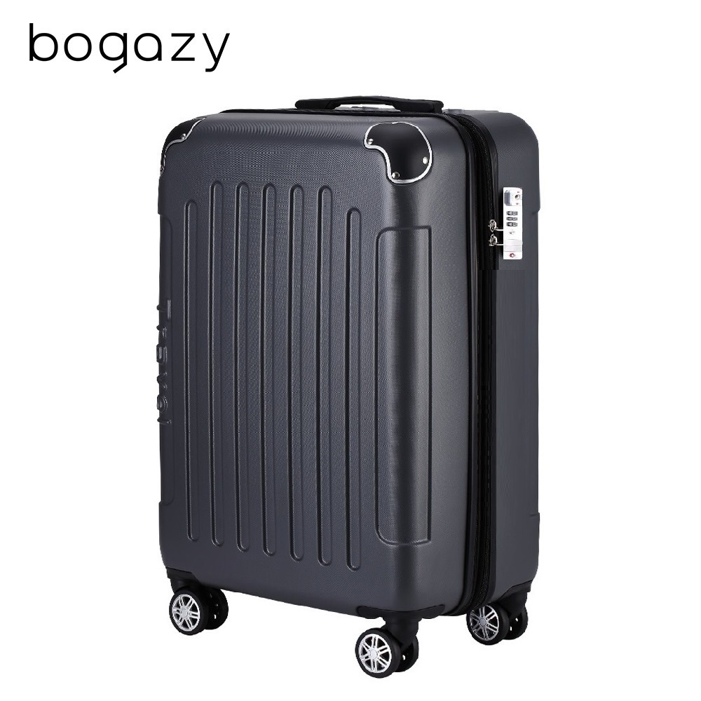 Bogazy 星際漫旅 18吋海關鎖行李箱登機箱廉航適用(雅典灰)