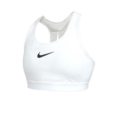 NIKE 女高度支撐可調式運動內衣-DRI FIT 韻律 瑜珈 BRA 慢跑 訓練 DX6816-100 白黑