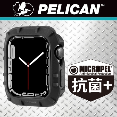 美國 Pelican 派力肯 Apple Watch 41mm 7-8代 Protector 保護者保護殼 - 黑色