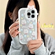 【JC Collection】可愛小兔子卡通手機背蓋適用於IPhone13&14&15&13pro&14pro&15pro(透明) product thumbnail 1