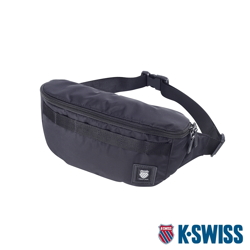 K-SWISS Heritage Waist Bag休閒運動腰包-黑