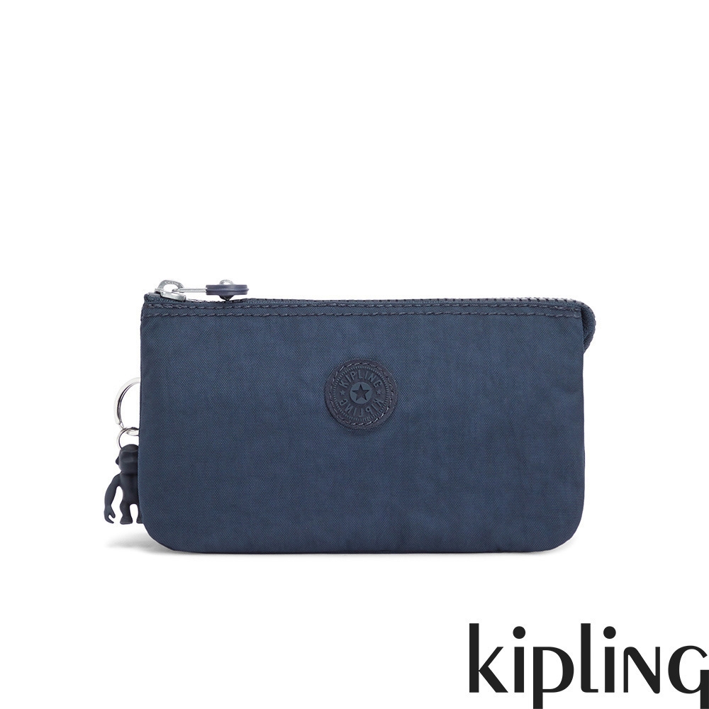 Kipling 碧海深藍三夾層配件包-CREATIVITY L