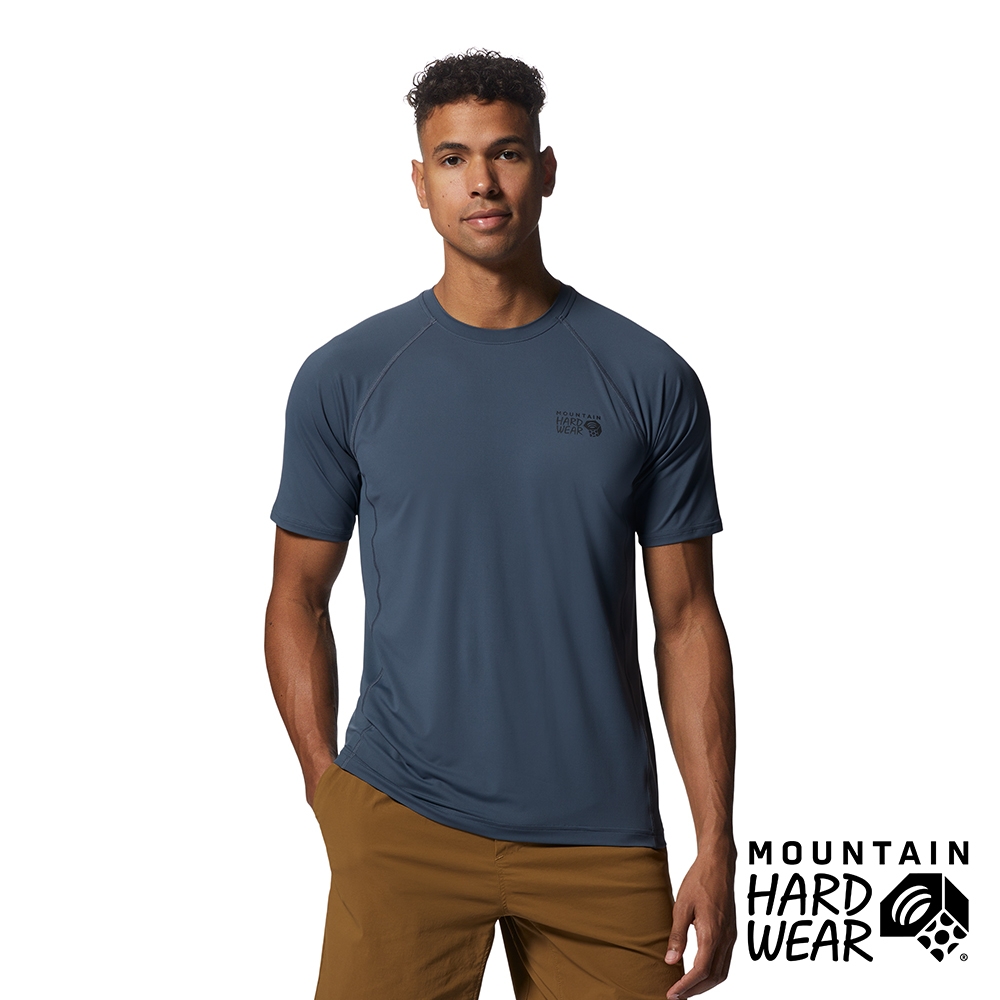 【Mountain Hardwear】Crater Lake Short Sleeve Crew Men 防曬短袖排汗衣 男款 石板藍 #1982431