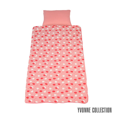 Yvonne Collection 豬豬兩用睡袋- 粉橘紅