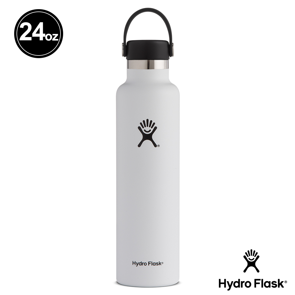 Hydro Flask 24oz/709ml 標準口提環保溫瓶 經典白