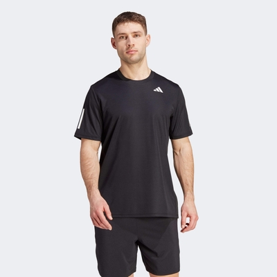 adidas 愛迪達 上衣 男款 短袖上衣 運動 CLUB SMU3S TEE 黑 IS2296 (S2472)