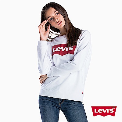 Levis 女款 大學T 經典Logo