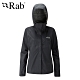 【RAB】Downpour Jacket高透氣防水外套 女款 黑色 #QWF63 product thumbnail 1