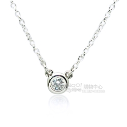 Tiffany&Co圓形鑽石純銀項鍊