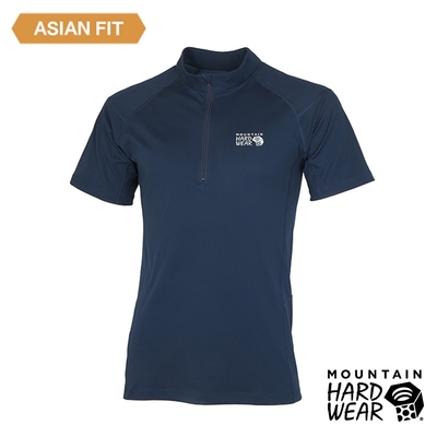 【美國 Mountain Hardwear】Estero Short Sleeve Zip T Men 彈性快乾短袖拉鍊排汗衣 男款 海軍藍 #OE3331