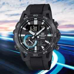 CASIO 卡西歐 EDIFICE 方程式賽車 碳纖維藍芽手錶 新春送禮 ECB-40PB-1A