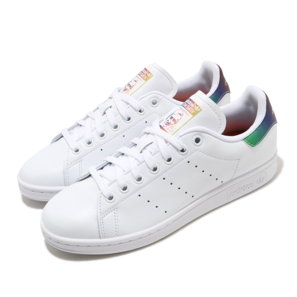 adidas 休閒鞋 Stan Smith 復古 低筒 男女鞋 愛迪達 三葉草 皮革 史密斯 情侶鞋 白 彩 FW6226