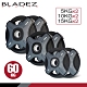 【BLADEZ】OP1-PU灰色奧林匹克包膠槓片-60KG超值組（5KG*2入／10KG*2入／15KG*2入） product thumbnail 1