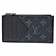 LV M30271經典Eclipse帆布Taïga牛皮印花拉鍊卡夾/零錢包 product thumbnail 1