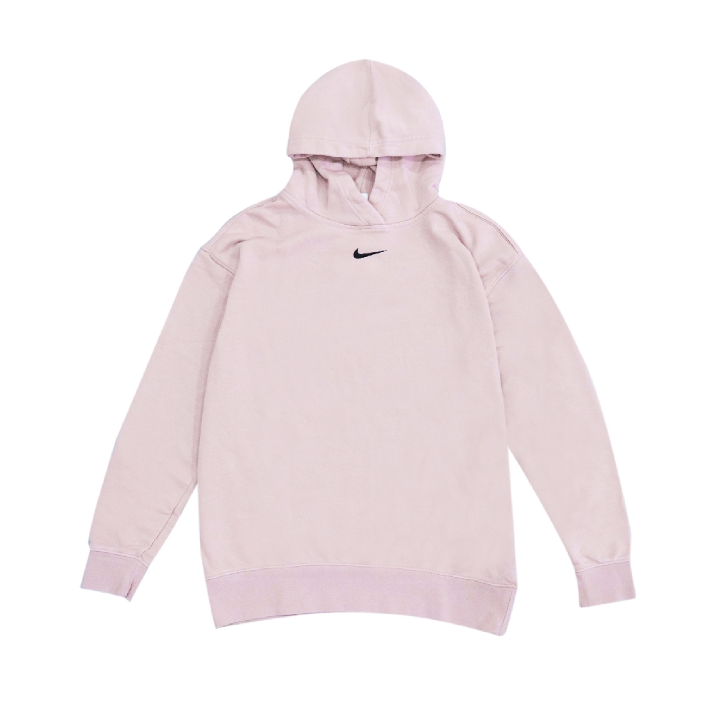 Nike 帽T Essentials Hoodie 寬鬆 女款 NSW 運動休閒 連帽上衣 法式毛圈 粉 黑 DD5641-646