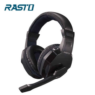 RASTO RS34 黑武士電競頭戴耳機麥克風 贈轉接線