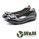 W&M 簡約方扣 淑女牛皮平底鞋 女鞋-黑（另有藍、米） product thumbnail 1