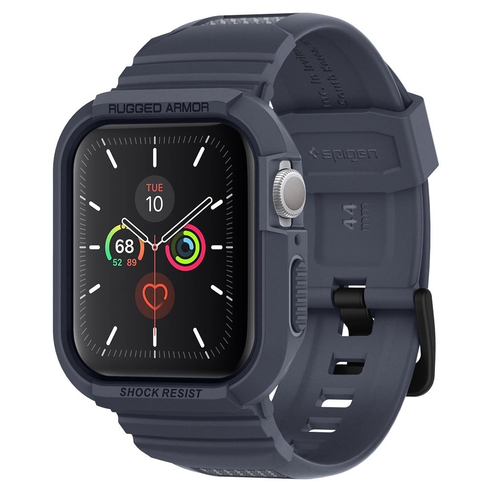 SGP / Spigen Apple Watch Series 7/6/SE/5/4 (45/44mm) Rugged Armor Pro 含錶帶防摔保護殼-木炭