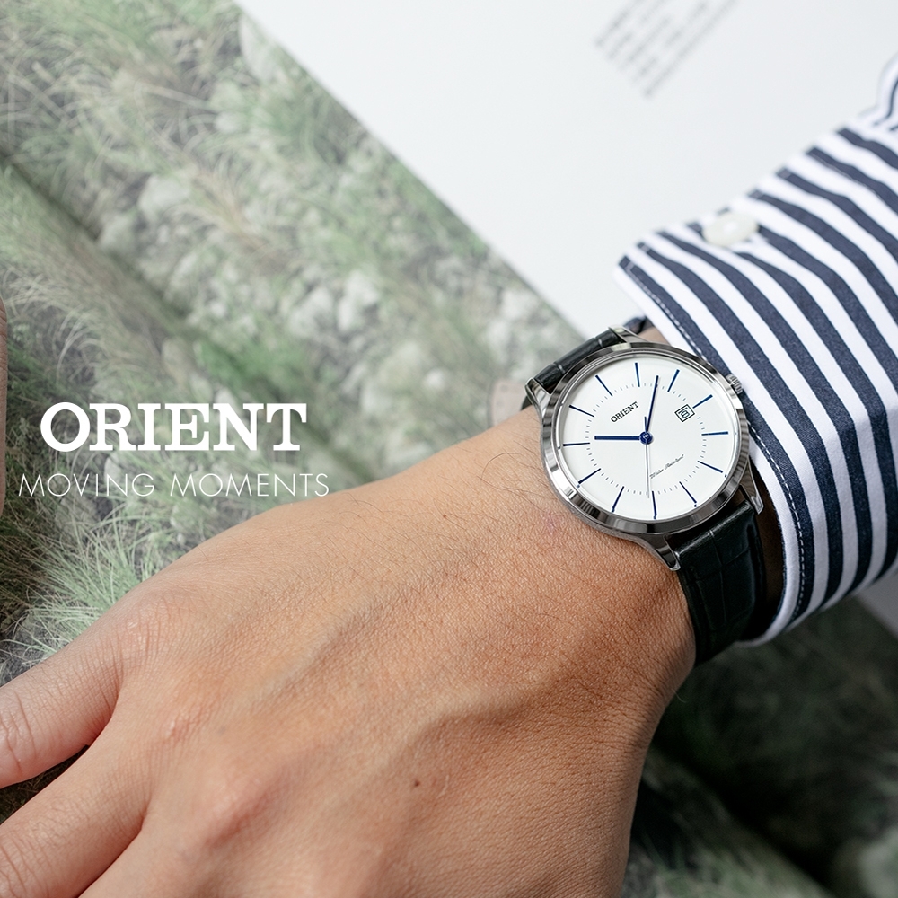 ORIENT 東方錶 CONTEMPORARY 系列皮帶款 白色  RF-QD0006S - 39.0mm