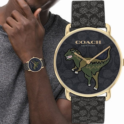 COACH 龍年錶 新年恐龍CC手錶 男錶 中性錶 送禮推薦-41mm CO14602672