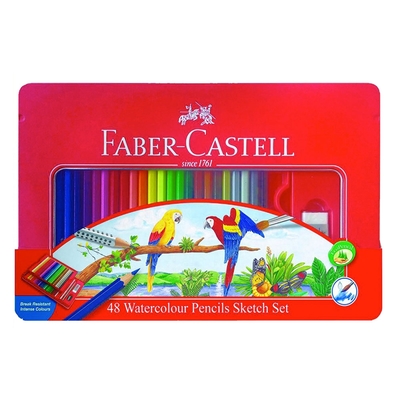 德國 Faber-Castell美術生指定用品 48色 水性彩色鉛筆組-115939