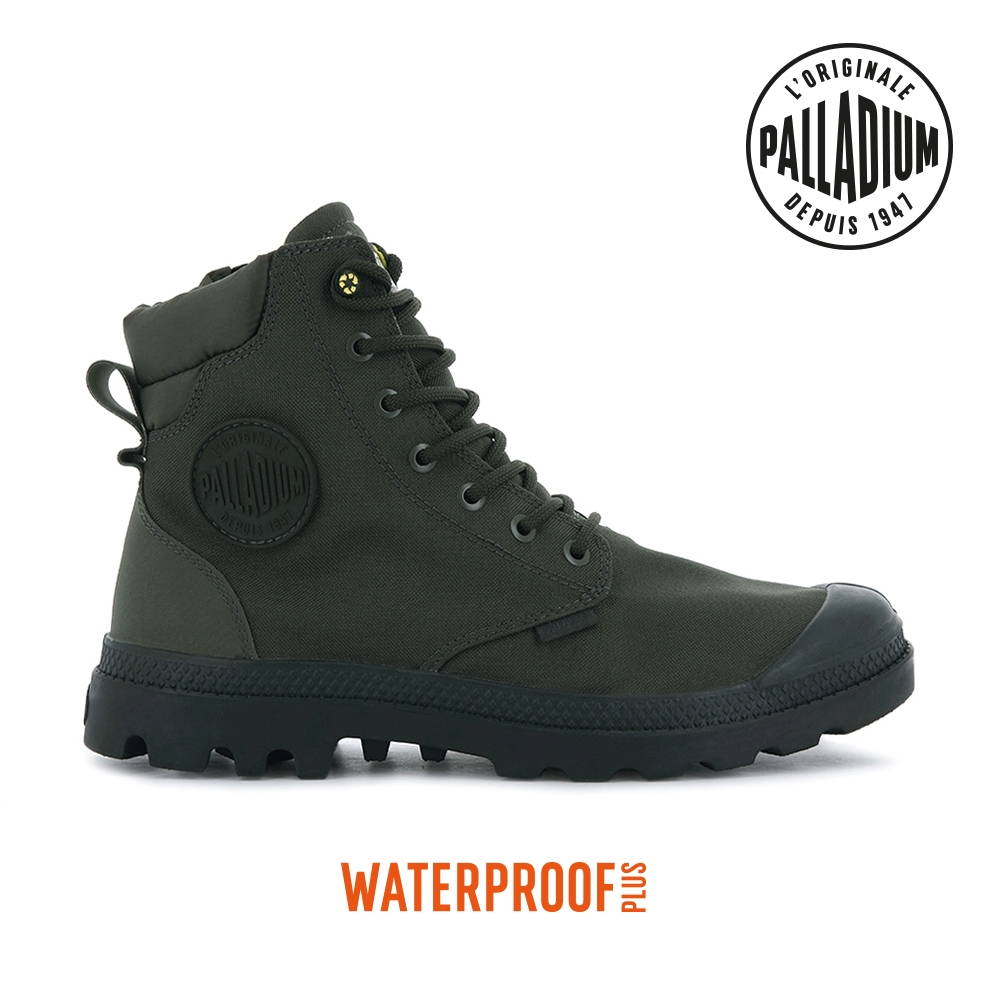 PALLADIUM PAMPA SC RCYCL WP+N再生科技拉鍊防水靴-中性-墨綠