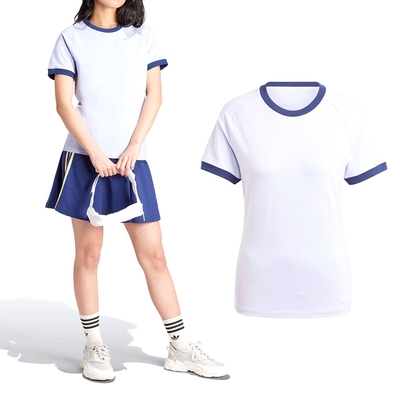 Adidas Vrct Tee 女款 藍紫色 上衣 運動 休閒 三葉草 短袖 IT9855