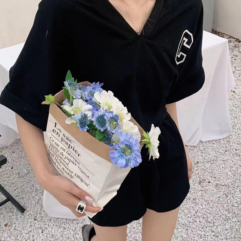 BBHONEY 韓風V領C字母 褲裙休閒套裝