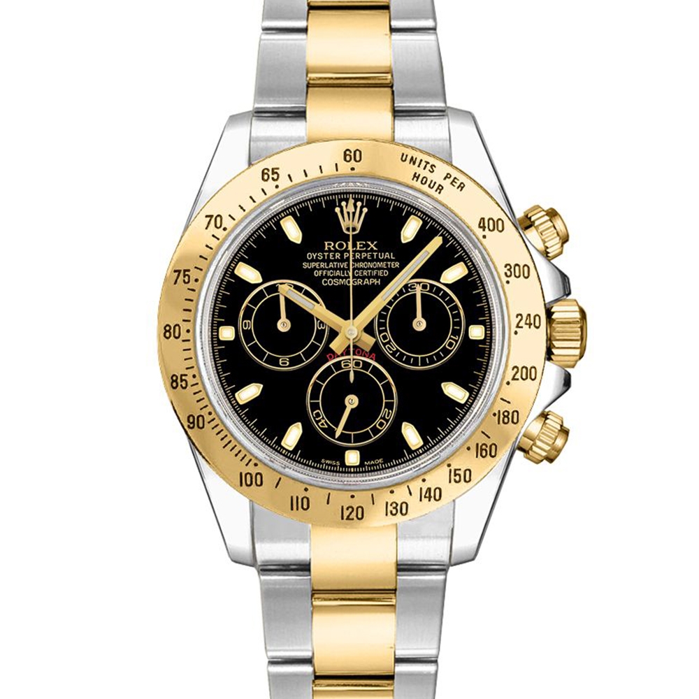 勞力士 ROLEX 116523 黑面Daytona 40mm 熱門運動錶 (未使用展示品/2015年保單)