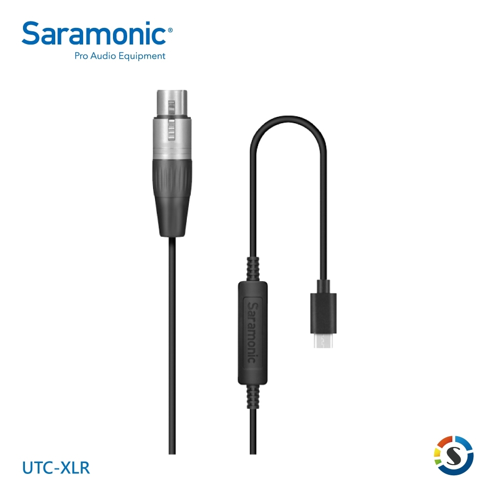 Saramonic楓笛 UTC-XLR 麥克風轉接線(XLR轉Type-C)