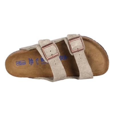 BIRKENSTOCK ARIZONA BS 女足跡舒適拖鞋-海邊 游泳 沙灘 勃肯 951301 淺灰