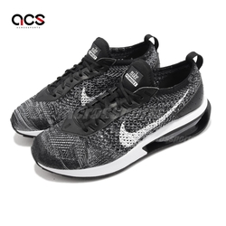 Nike 休閒鞋 Air Max Flyknit Racer 女鞋 黑 白 經典 針織 氣墊 透氣 DM9073-001