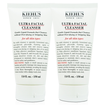 KIEHLS契爾氏 冰河保濕潔面乳150ml*2