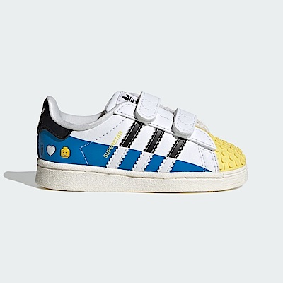 Adidas Superstar CF I IF2913 小童 休閒鞋 經典 樂高 聯名 魔鬼氈 愛迪達 藍黃